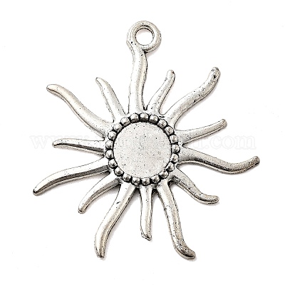 Тибетском стиле сеттинги сплав ВС подвеска кабошон X-TIBEP-Q043-079-RS-1