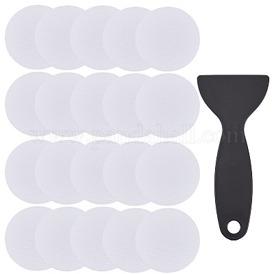 Плоские круглые противоскользящие наклейки для ванны peva&nbsp;AJEW-CN0003-85A-1