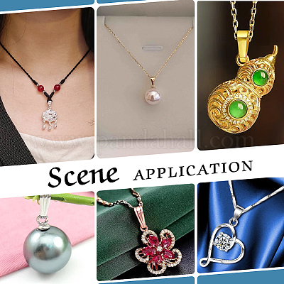 16 шт. 4 цвета 925 застежки-кнопки из стерлингового серебра STER-PH0001-39-1