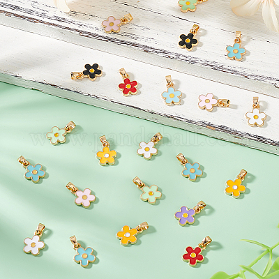 10 комплект подвесок из эмали из сплава FIND-PH0020-73-1