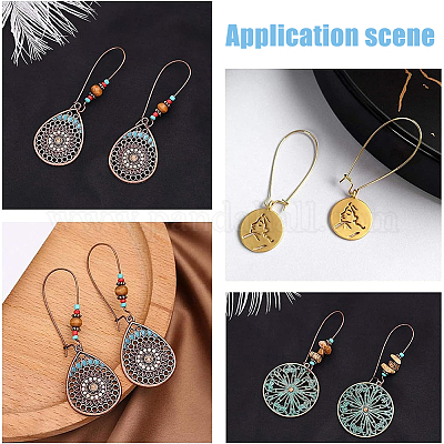 30 шт. фурнитура для сережек-колец из нержавеющей стали 304 STAS-UN0049-86-1