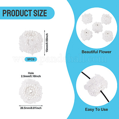 Полимерная глина с бусинами под жемчуг CLAY-TAC0020-02A-1