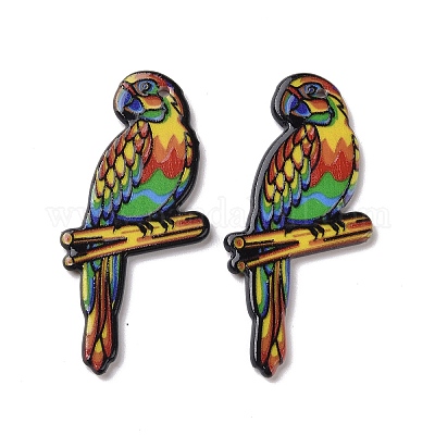 Печатные акриловые большие подвески X-SACR-G030-05B-1