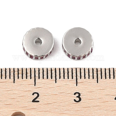 Стойки обшивки латунь микро проложить кубического циркония бусы KK-F879-14P-1