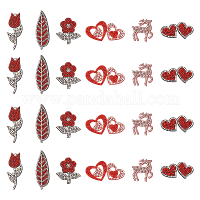 24 шт. 6 аппликации на тему Дня святого Валентина PATC-FG0001-68-1