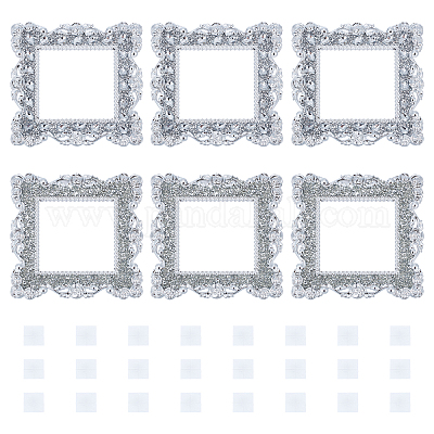 6шт 2-х стильная пластиковая рамка переключателя питания AJEW-PH0002-85-1