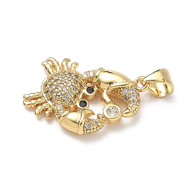 Латунные микро проложить кубического циркония подвески KK-P330-01B-G-1