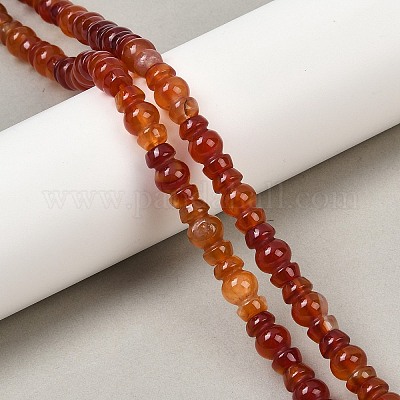 Бусины из натурального красного агата (окрашенные и нагретые) G-P595-B02-01-1