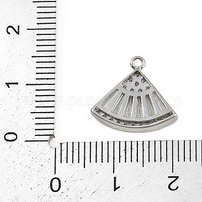 Латунные микро проложить кубического циркония подвески KK-S339-07P-1