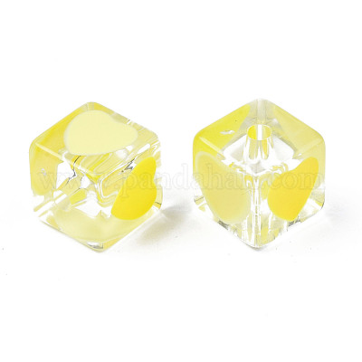 Прозрачные акриловые бусины TACR-T004-10F-1