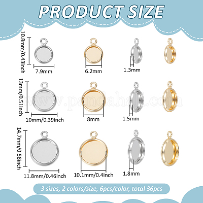 Сеттинги для кулона (кабошонов)&nbsp;KK-BC0015-26-1