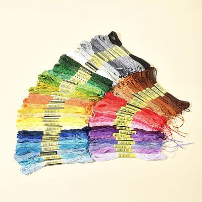 7 комплект 7-х цветных хлопковых ниток для вязания крючком OCOR-FS0001-02A-1