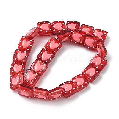 Эмалевые бусины ручной работы в технике лэмпворк LAMP-G147-02F-1