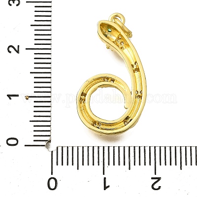 Латунные микро проложить кубического циркония подвески KK-I724-A06-1