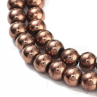 Синтетические магнитные гематит бусины пряди G-P545-K01-01D-1