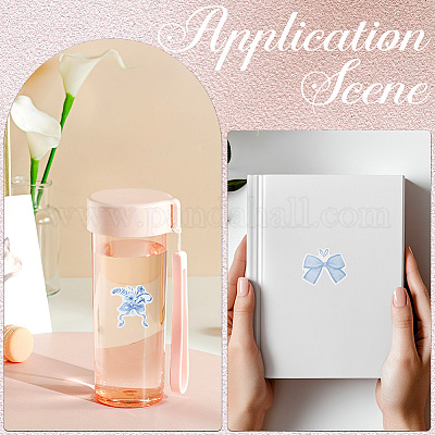 4 комплект декоративных наклеек из ПВХ DIY-SP0005-32B-1