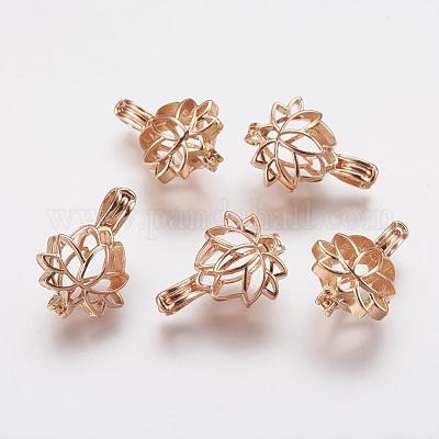 Латунные диффузор Locket подвески KK-P100-18KCG-RS-1