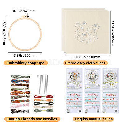 Наборы для вышивания своими руками для начинающих DIY-WH20011-73F-1