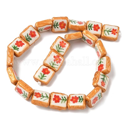 Фарфоровые бусины ручной работы PORC-C008-03A-1