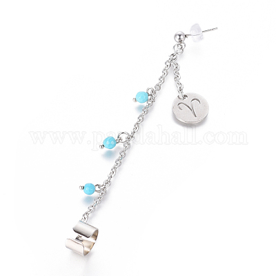 Серьги-манжеты из нержавеющей стали 304 EJEW-JE03732-01-1