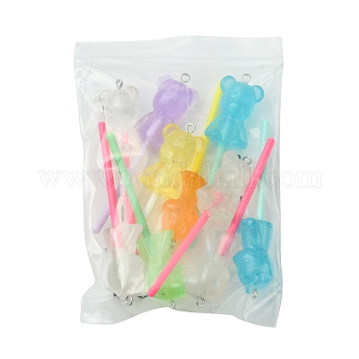 10 шт. большие подвески из светящейся полупрозрачной смолы FIND-FS0002-91A-1