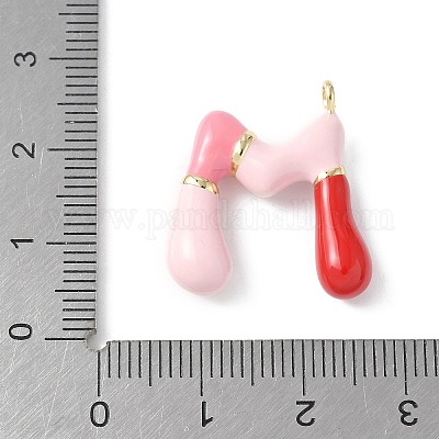 Латунь эмаль подвески KK-E093-03G-M-02-1