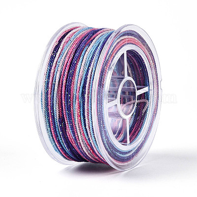 27 м сегментно окрашенные круглые полиэфирные витые шнуры&nbsp;OCOR-N009-02A-13-1