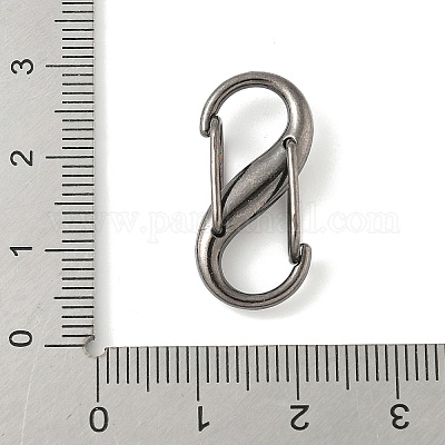 Застежки-карабин с пружиной из сплава и железа с двумя S-образными застежками FIND-H049-02B-B-1