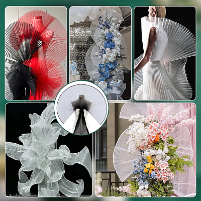 Сетчатая ткань органза&nbsp;OCOR-WH0082-312A-1