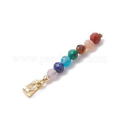 Подвески с круглыми гранеными бусинами из натурального аметиста X-PALLOY-JF03559-01-1