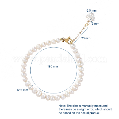 Браслеты из натурального культивированного пресноводного жемчуга с бисером BJEW-JB04997-1