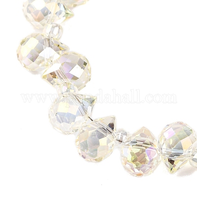 Прозрачные стеклянные бусины гальваническим пряди EGLA-F152A-FR04-1