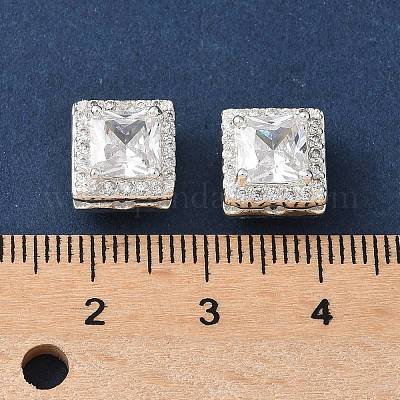 Латунные микропаве из прозрачного кубического циркония KK-G531-04S-1