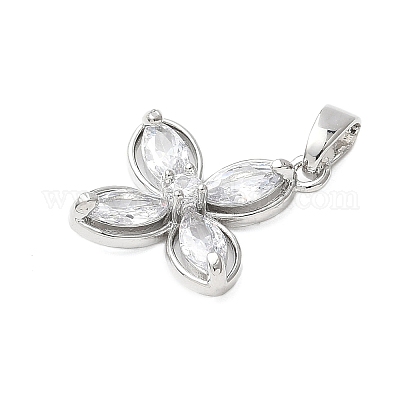 Латунные микро проложить кубического циркония подвески KK-D357-14B-P-1