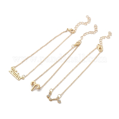 3 шт. браслеты из сплава со стразами&nbsp;LS-AJEW-S083-01G-10-1