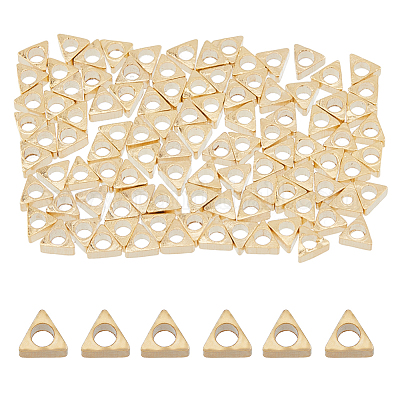 100 шт. Латунные бусины KK-FI0001-04G-1