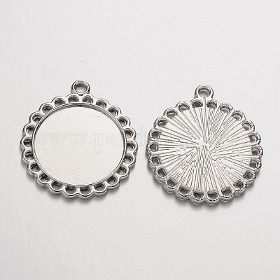 Сеттинги для кулона ( кабошона ) тибетского стиля TIBE-21668-P-RS-1