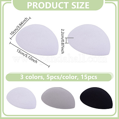 15 шт. 3-цветная основа для шляпы-чародея из ткани ЭВА для магии шляп MRMJ-NB0001-34-1