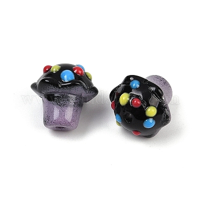 Стеклянные бугорчатые бусины GLAA-B025-01E-1