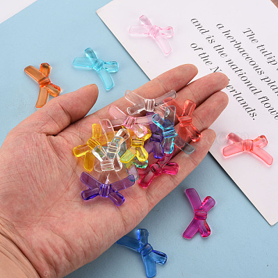 Прозрачные акриловые бусины TACR-S154-55B-1