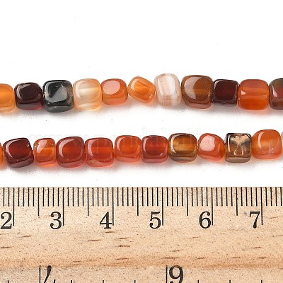 Нити бусин из натурального агата с прожилками дракона (окрашенные и нагретые) G-G177-E12-03-1