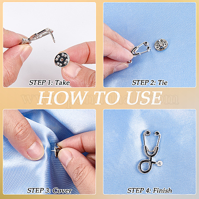 30шт креативные броши из цинкового сплава JEWB-CP0001-35-1