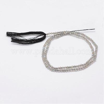 Натуральные нити бус из ларвикита G-E349-01-1