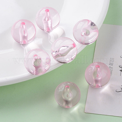 Прозрачные акриловые бусины&nbsp;MACR-S370-A20mm-702-1