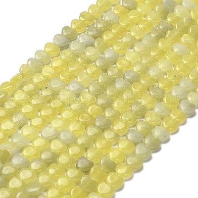 Натуральные нефритовые бусины G-P575-C13-6mm-1