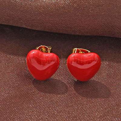 Латунь серьги EJEW-F359-06G-1