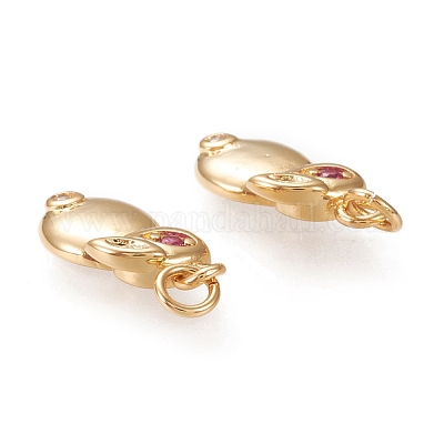 Латунные микро проложить кубического циркония подвески KK-K246-11G-1