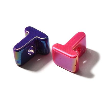 УФ-покрытие непрозрачные акриловые европейские бусины SACR-Z007-01T-1