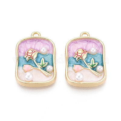 Подвески из эмали&nbsp;ENAM-T024-85A-G-1