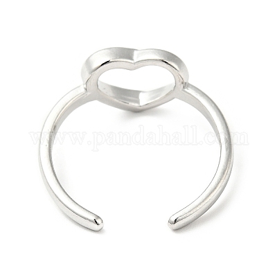 Кольцо-манжета в форме сердца из нержавеющей стали 304 RJEW-I085-09P-1